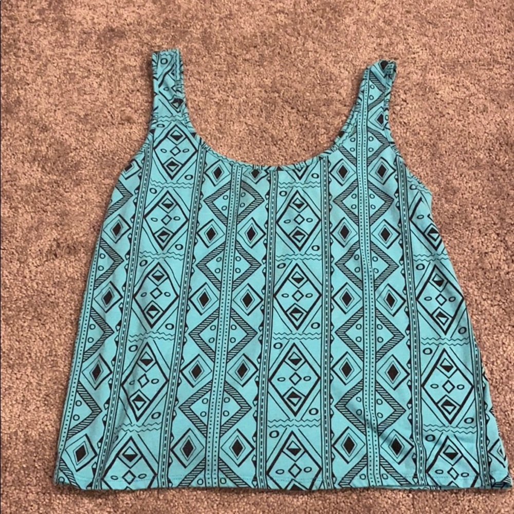 Turquoise tank top